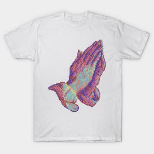 Praying 16bit - Pixel Art Commodore64 T-Shirt